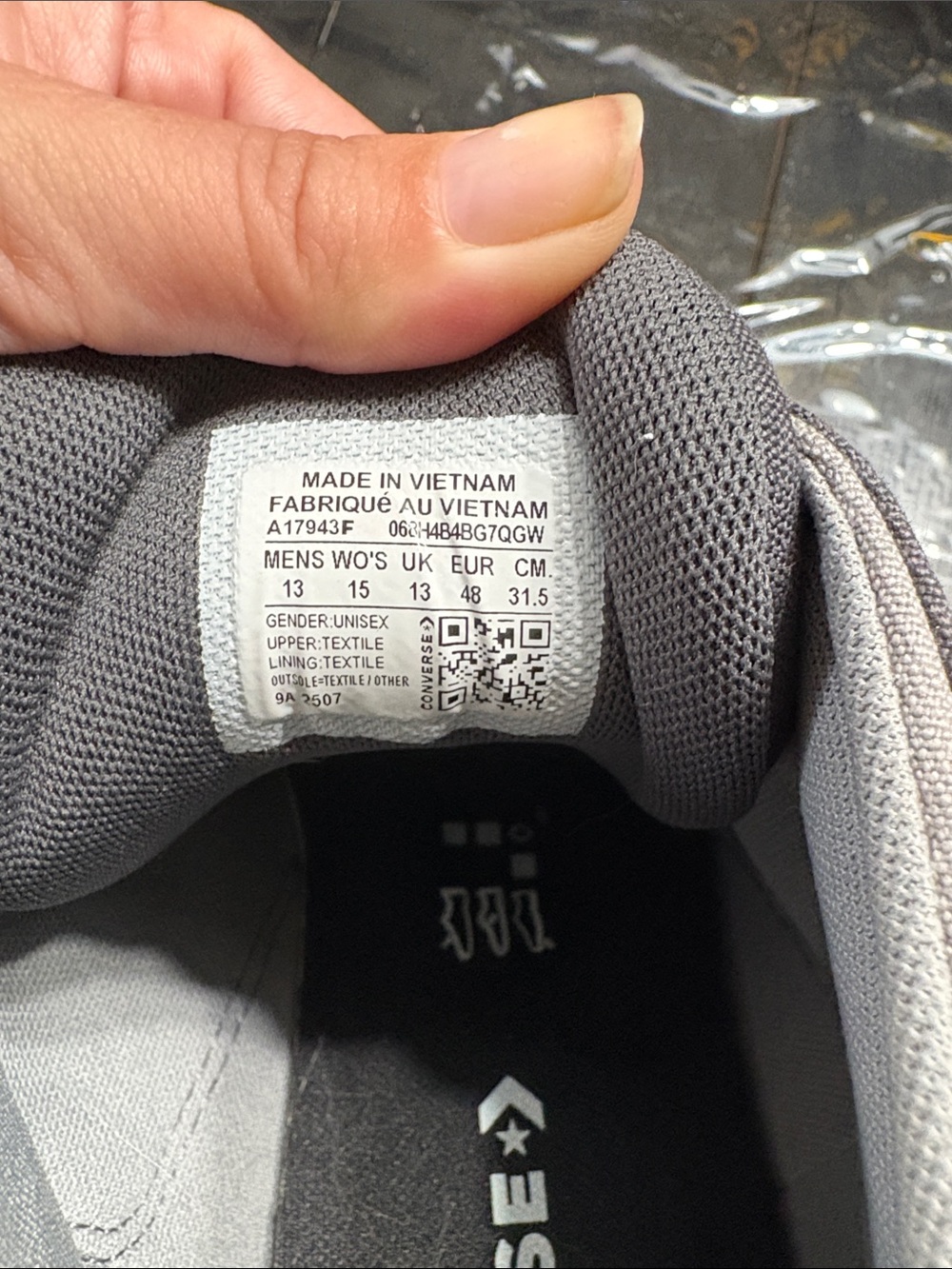 Converse High Top Sneakers in Gray - Picture 2 of 5